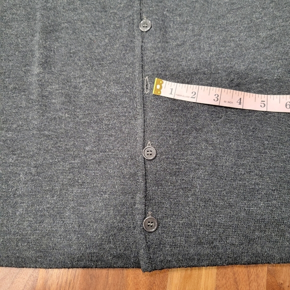 Zara Men's Wool Blend. Academia Vest Charcoal Gray Size XL - Picture 5 of 6